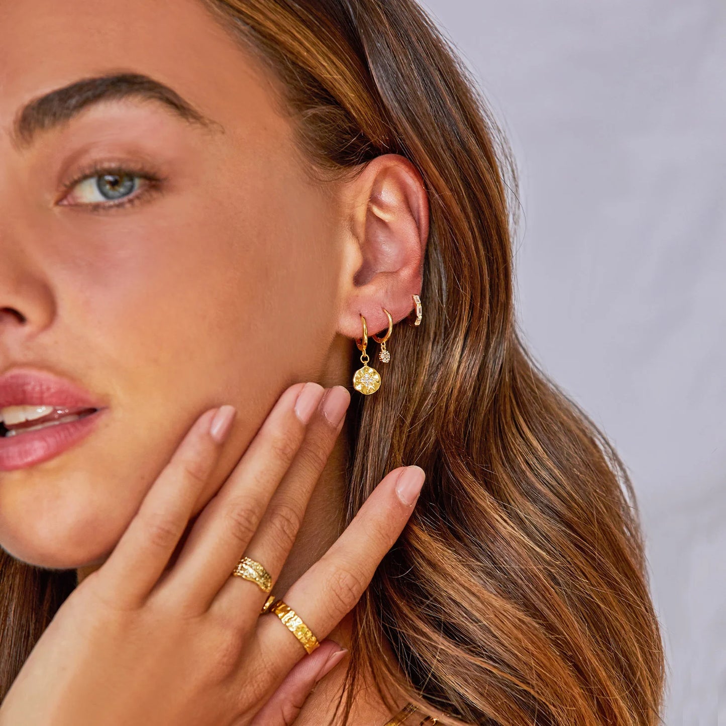 Estrella Earrings - Gold/Zircon