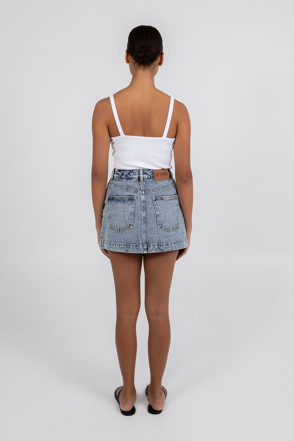 Lucy Denim Skort Dark Mineral Wash