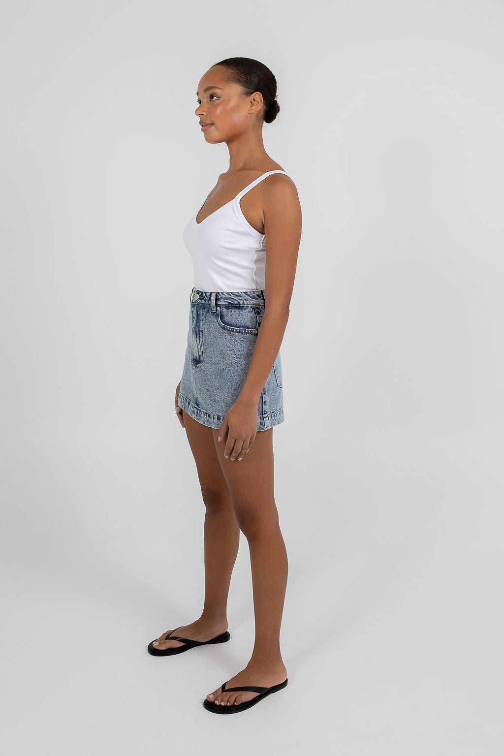 Lucy Denim Skort Dark Mineral Wash