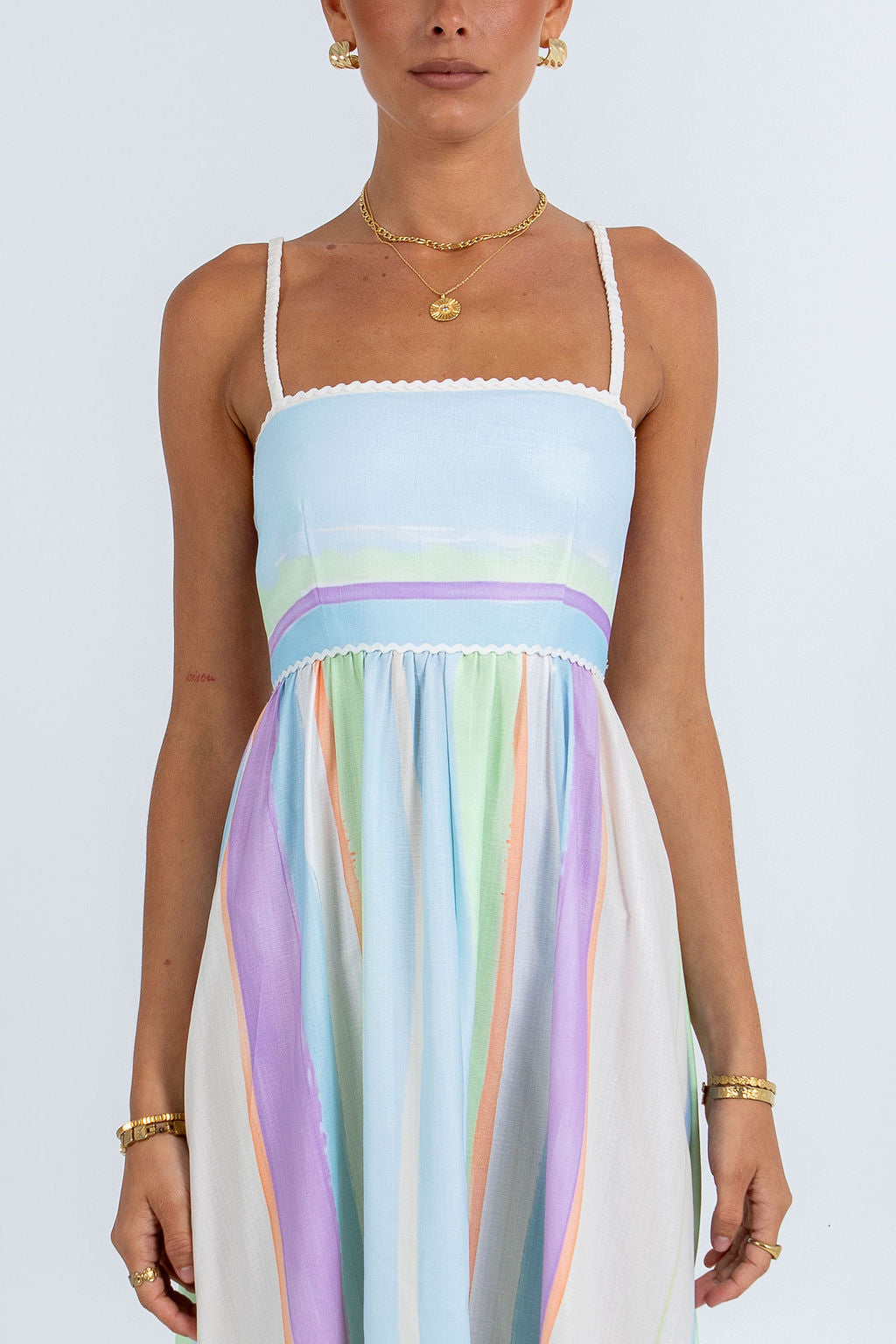 Palomae Maxi Dress Virenne Print