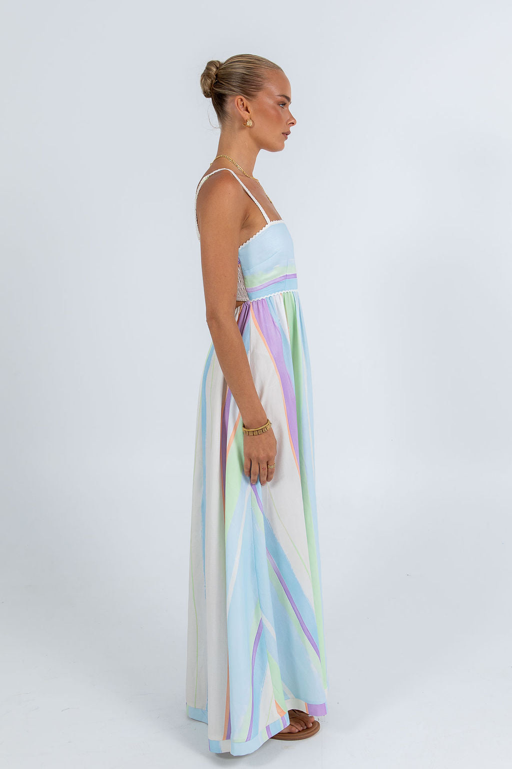 Palomae Maxi Dress Virenne Print