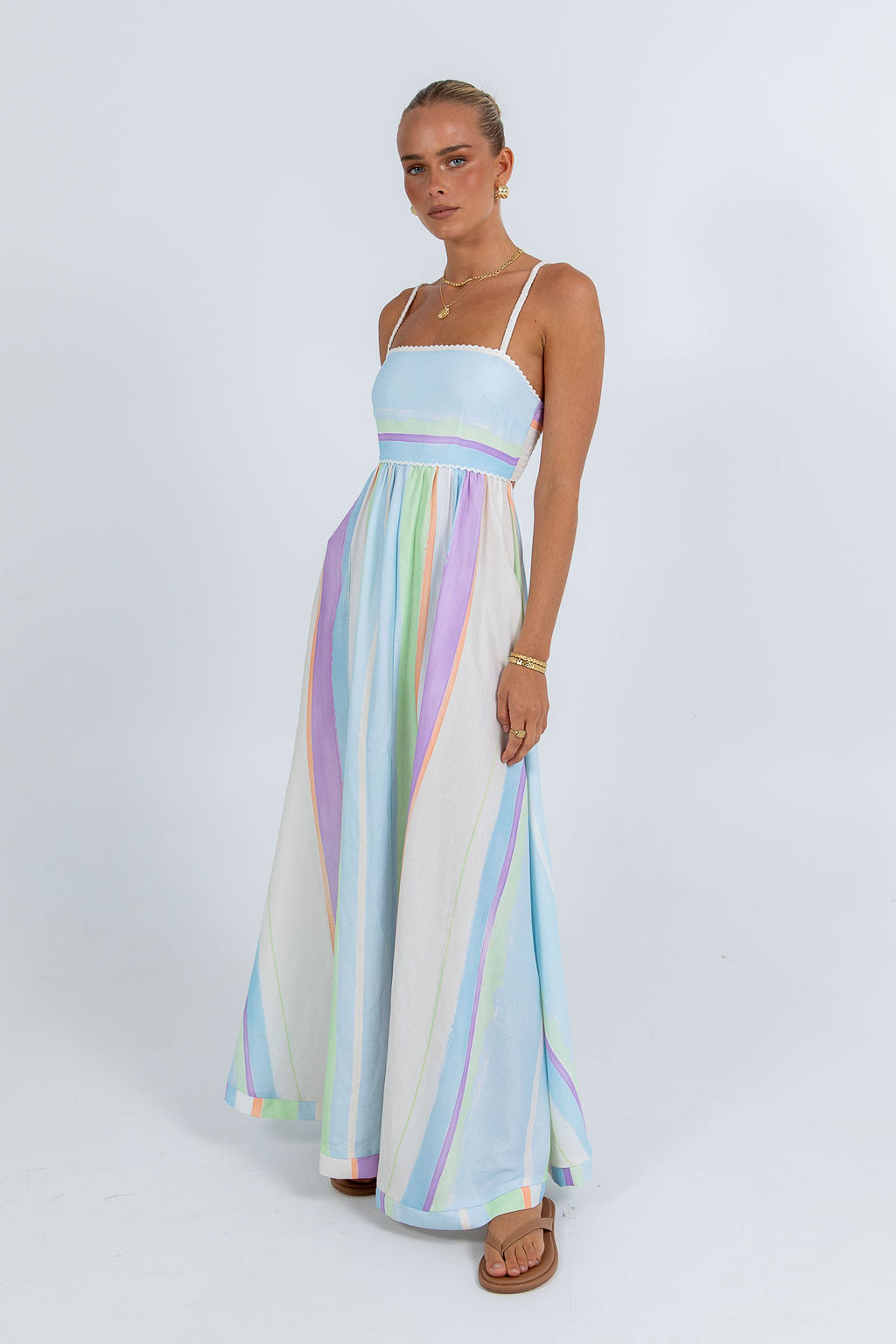 Palomae Maxi Dress Virenne Print