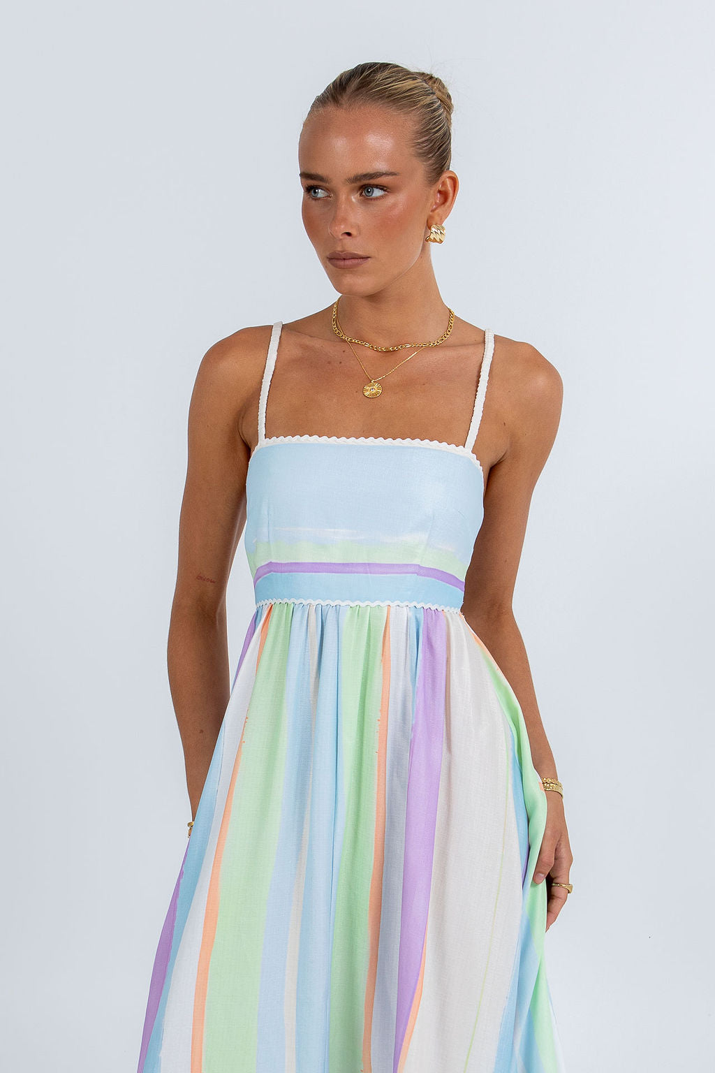 Palomae Maxi Dress Virenne Print
