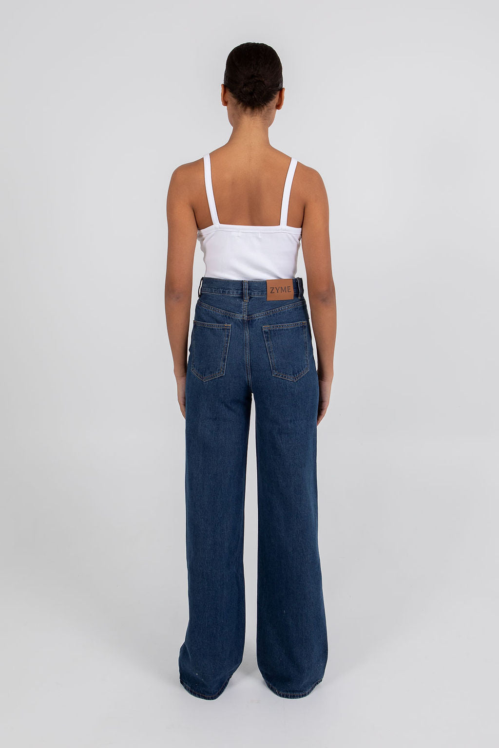 Carissa Wide Leg Jeans - Classic Blue