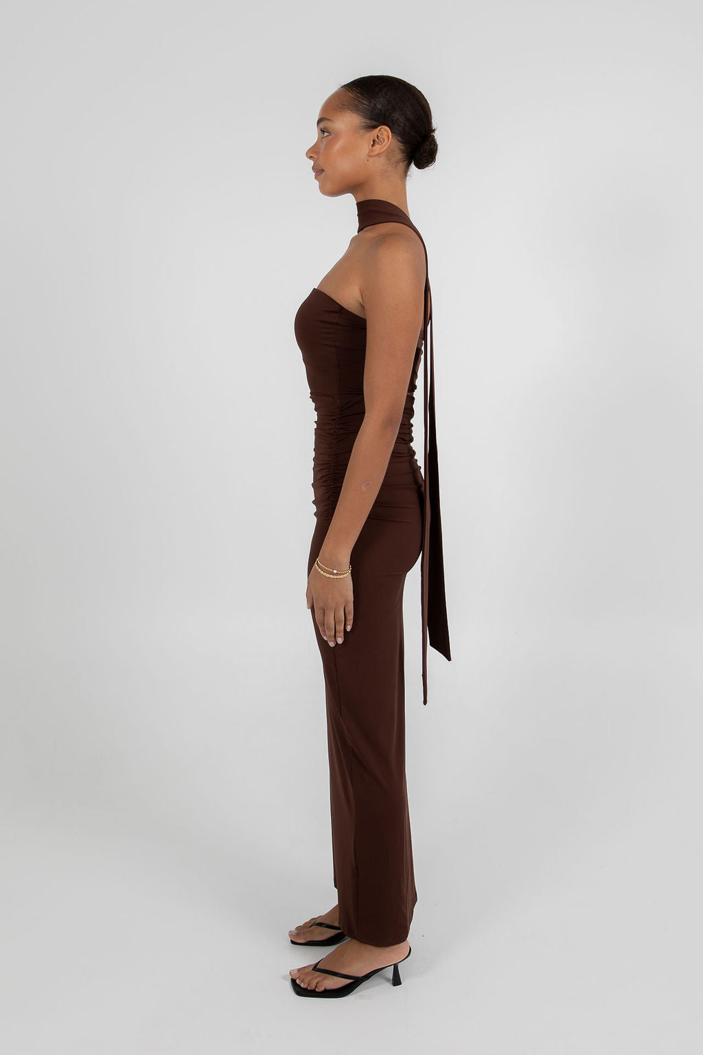 Urja Maxi Dress - Chocolate Brown