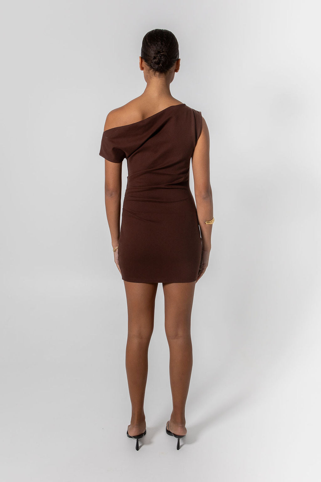 Brydie Mini Dress - Chocolate Brown