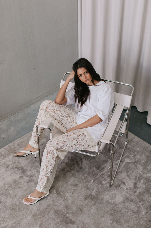 Ilsuo Pants - Cream Lace