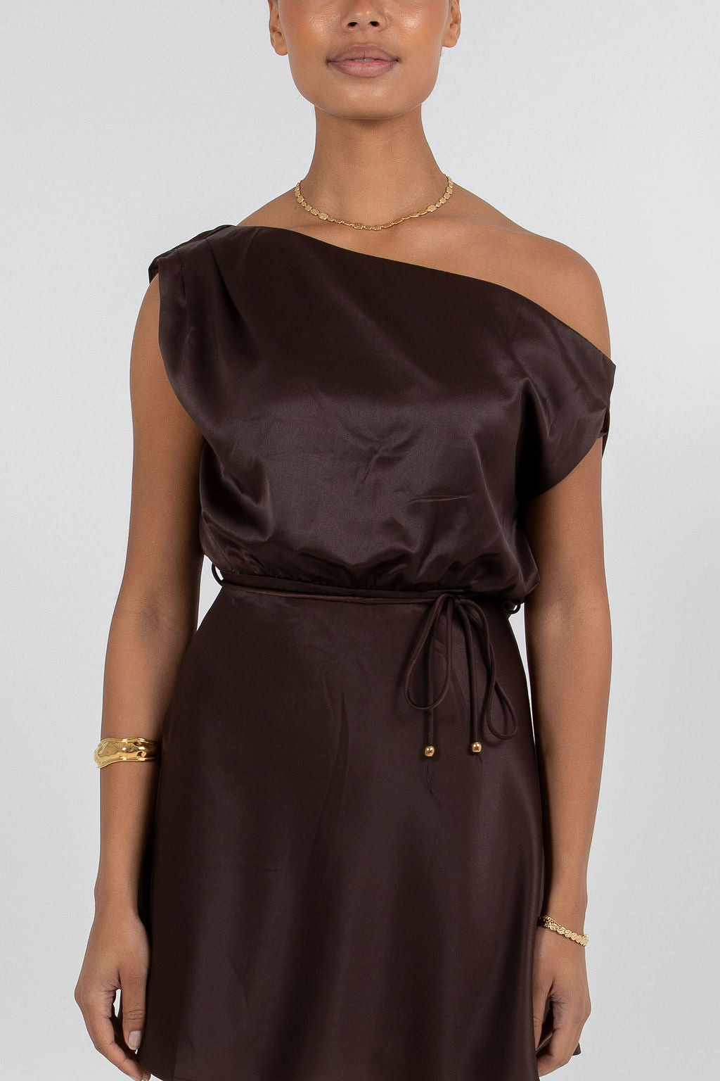 Jae Mini Dress - Chocolate Brown