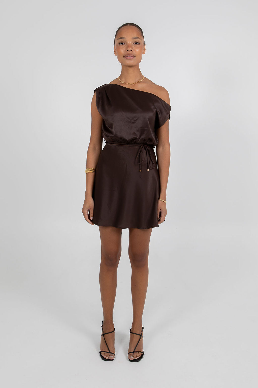 Jae Mini Dress - Chocolate Brown