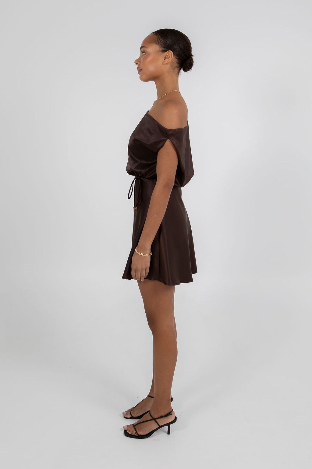 Jae Mini Dress - Chocolate Brown