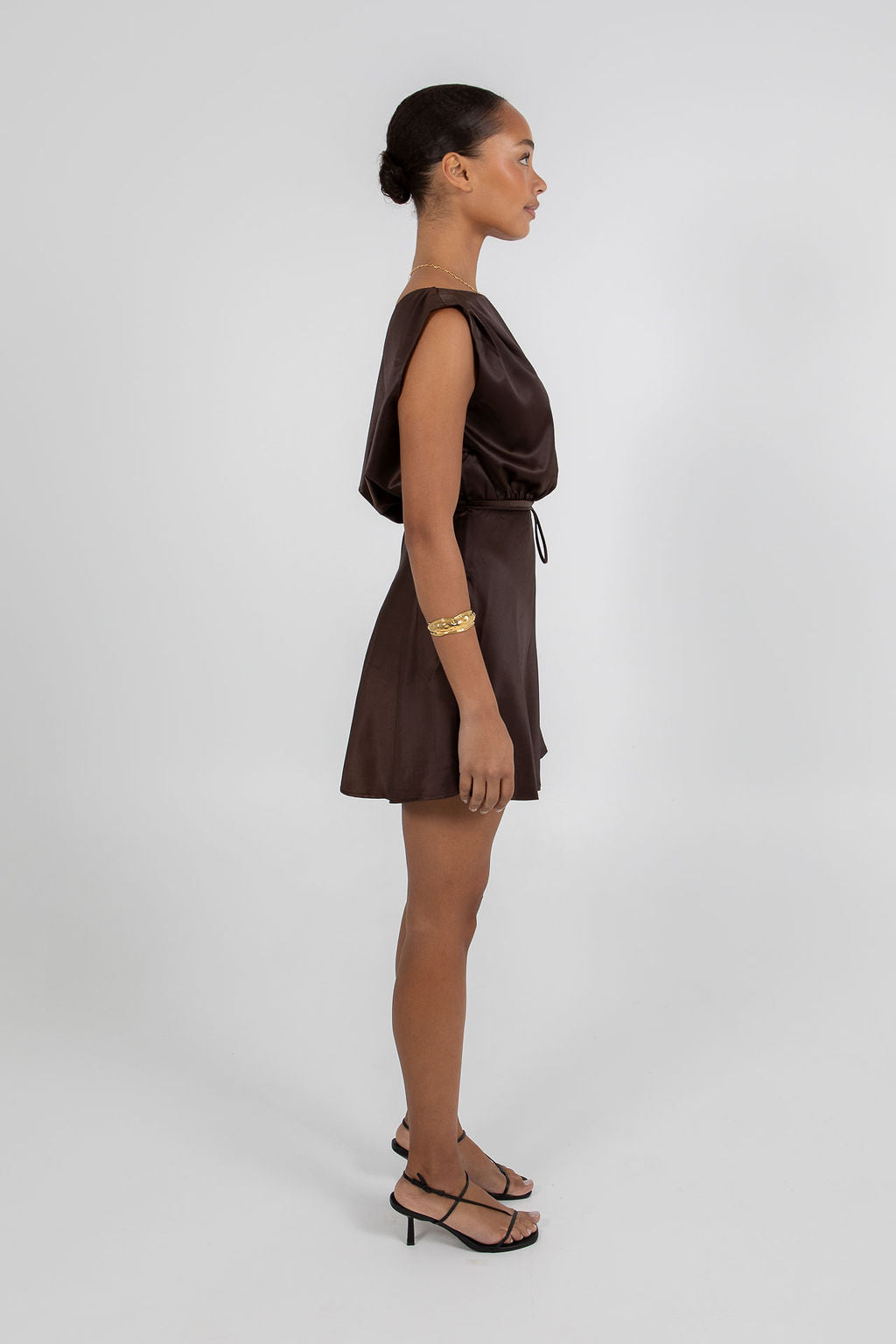 Jae Mini Dress - Chocolate Brown