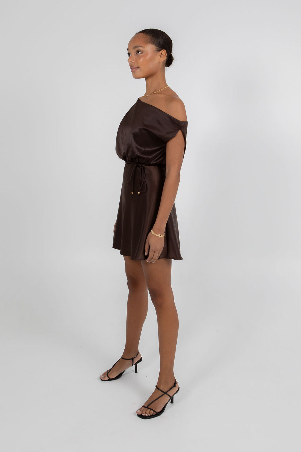 Jae Mini Dress - Chocolate Brown