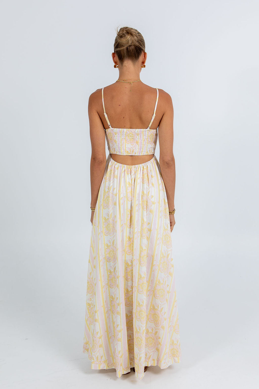 Izrah Dress Lemon Floral