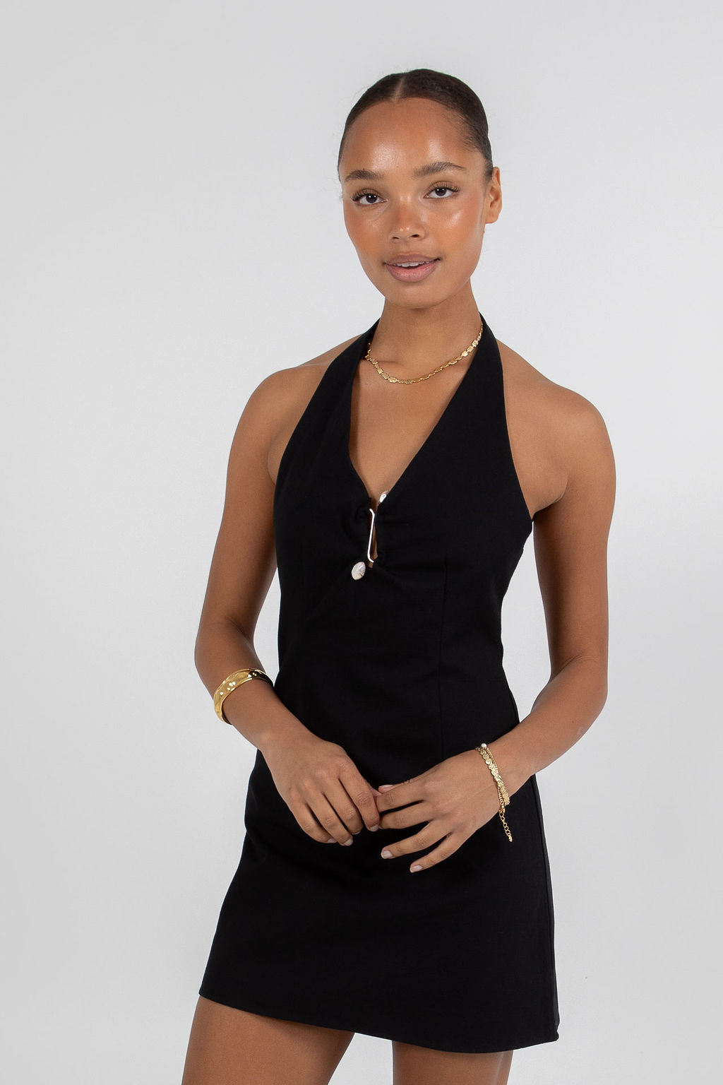 Unna Mini Dress - Black