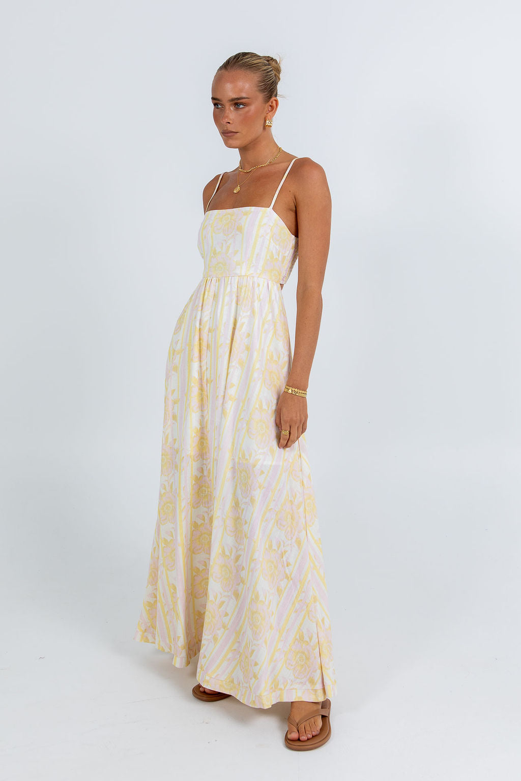 Izrah Dress Lemon Floral