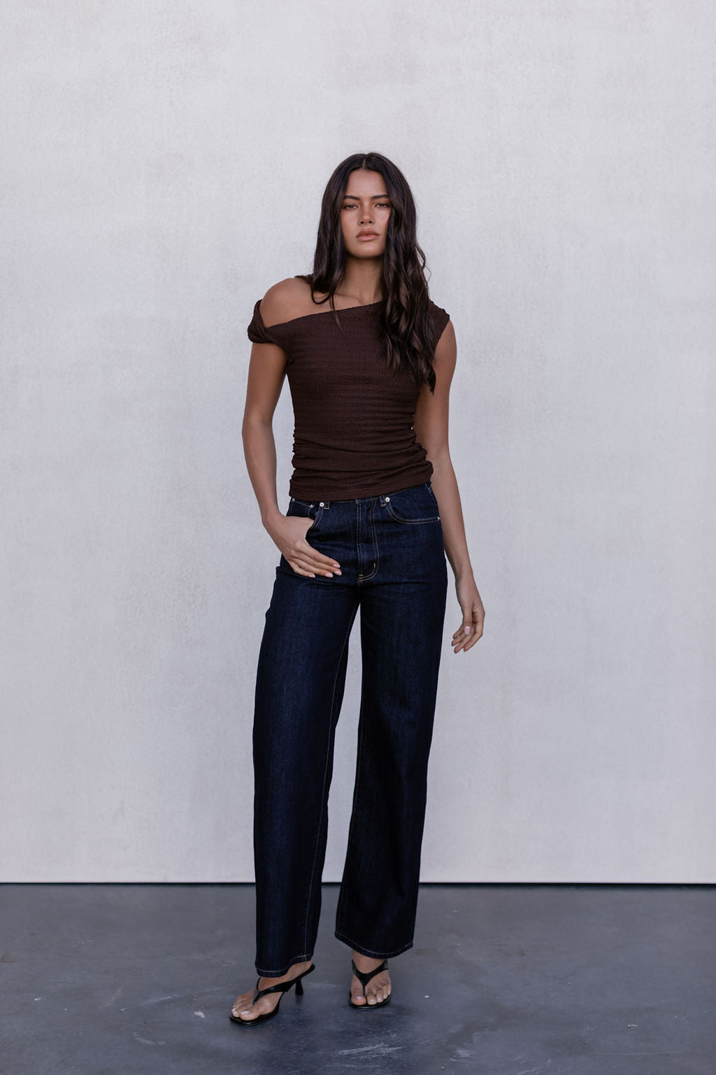 Qatie Top - Espresso Brown