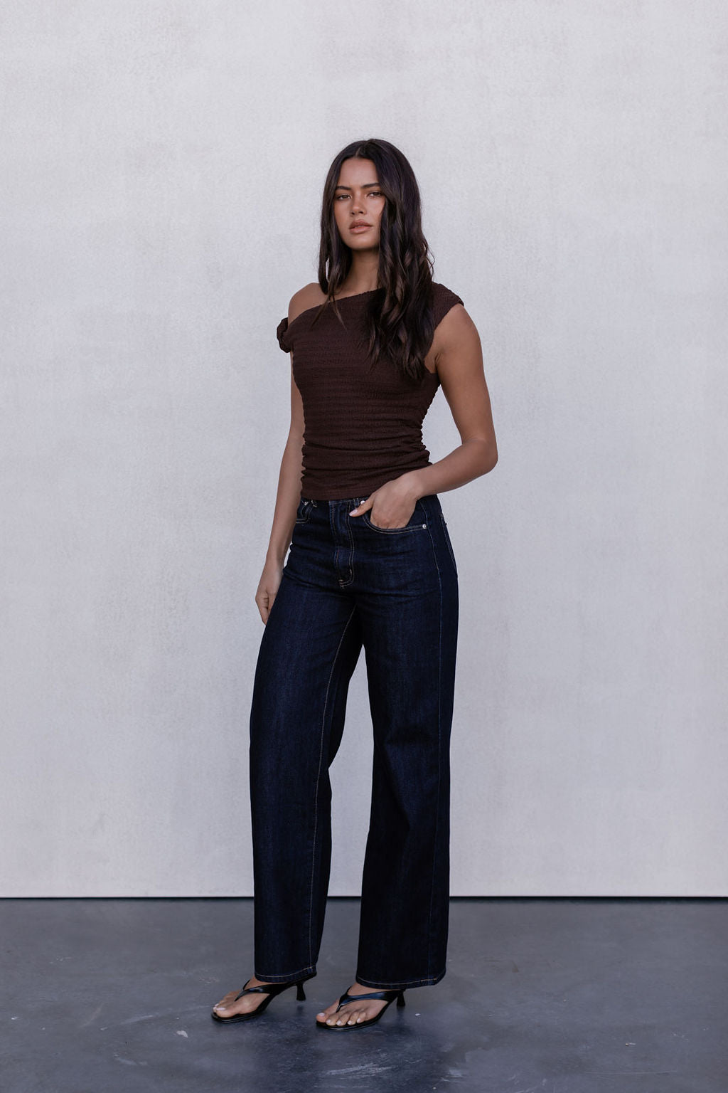Qatie Top - Espresso Brown