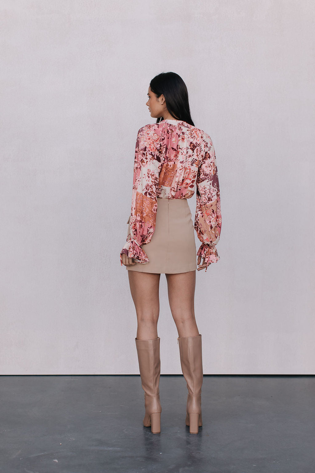 Haider Mini Skirt - Beige