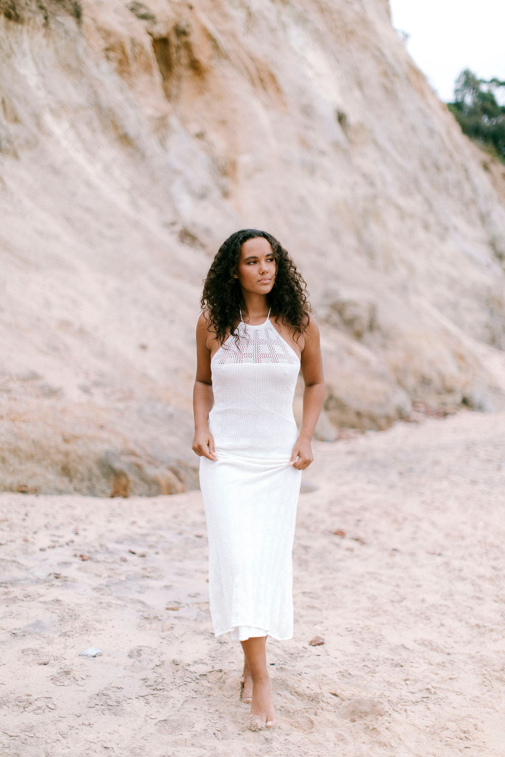 Laurah Dress Ivory Crochet