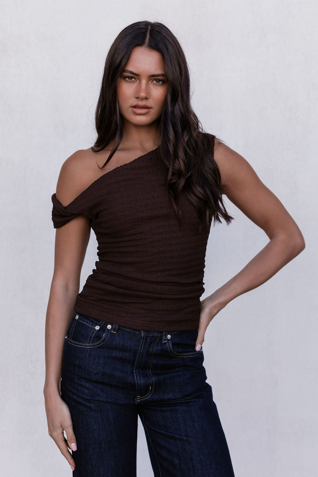 Qatie Top - Espresso Brown