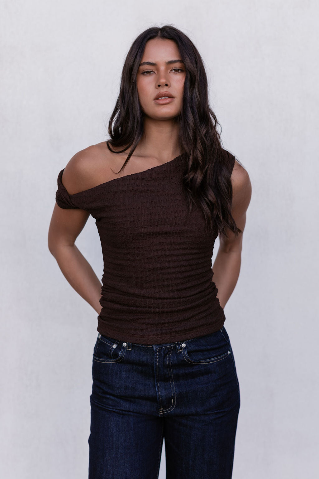 Qatie Top - Espresso Brown