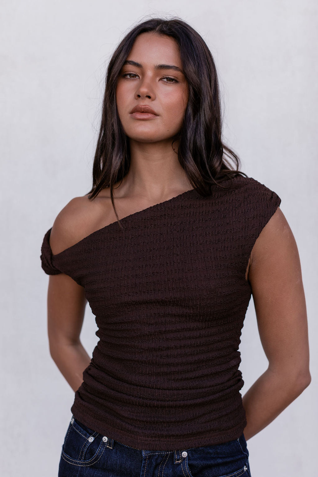 Qatie Top - Espresso Brown