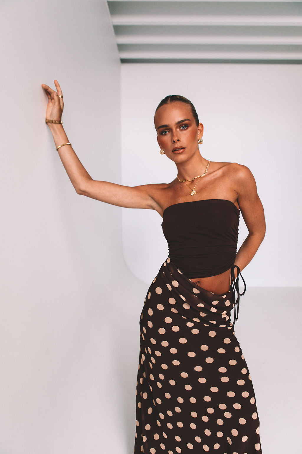 Bessina Maxi Dress Polka Dot