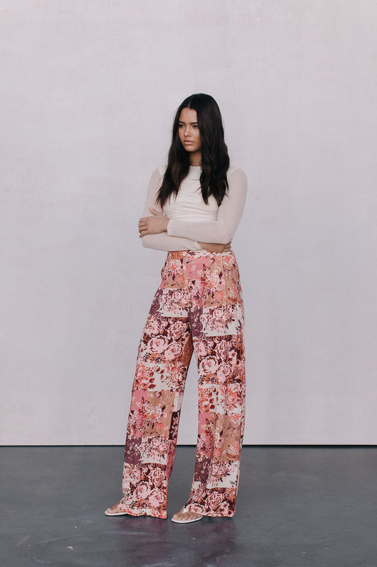 Stacey Long-sleeve Top - Bone Mesh