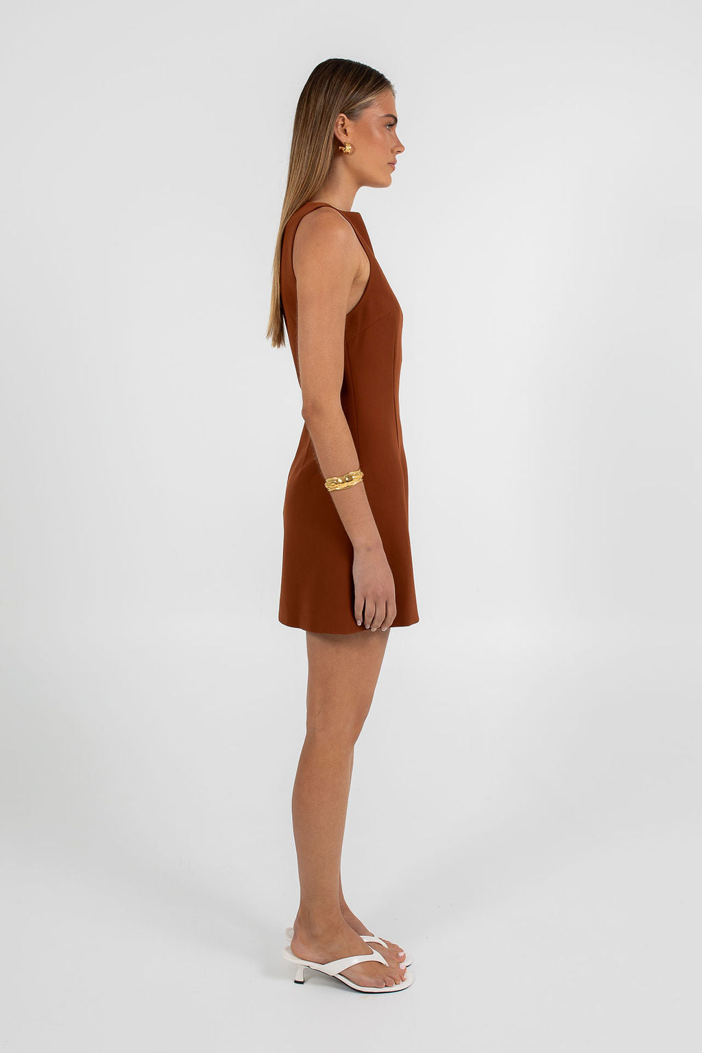 Natalia Mini Dress Brown