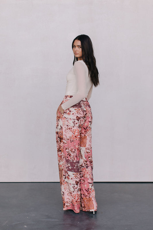 Stacey Long-sleeve Top - Bone Mesh