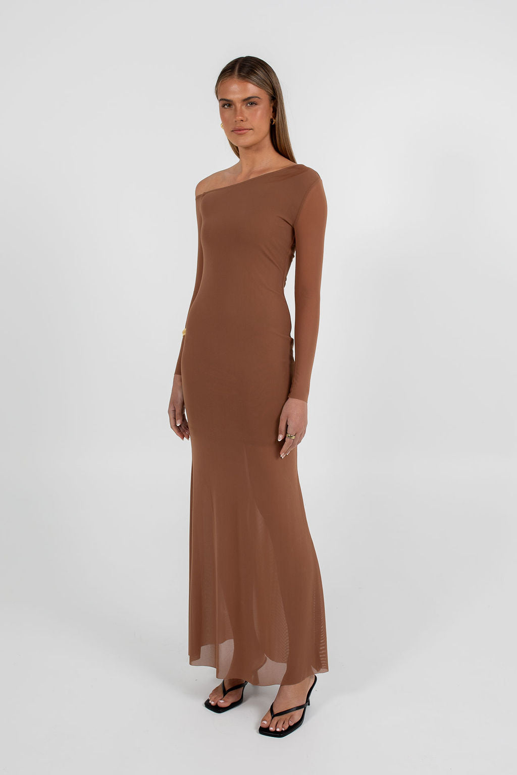 chinese dress ladies Atoir Maxi Dress Caramel