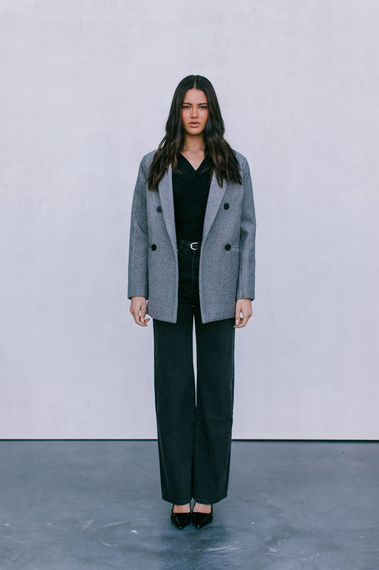 Mila Blazer - Charcoal Grey