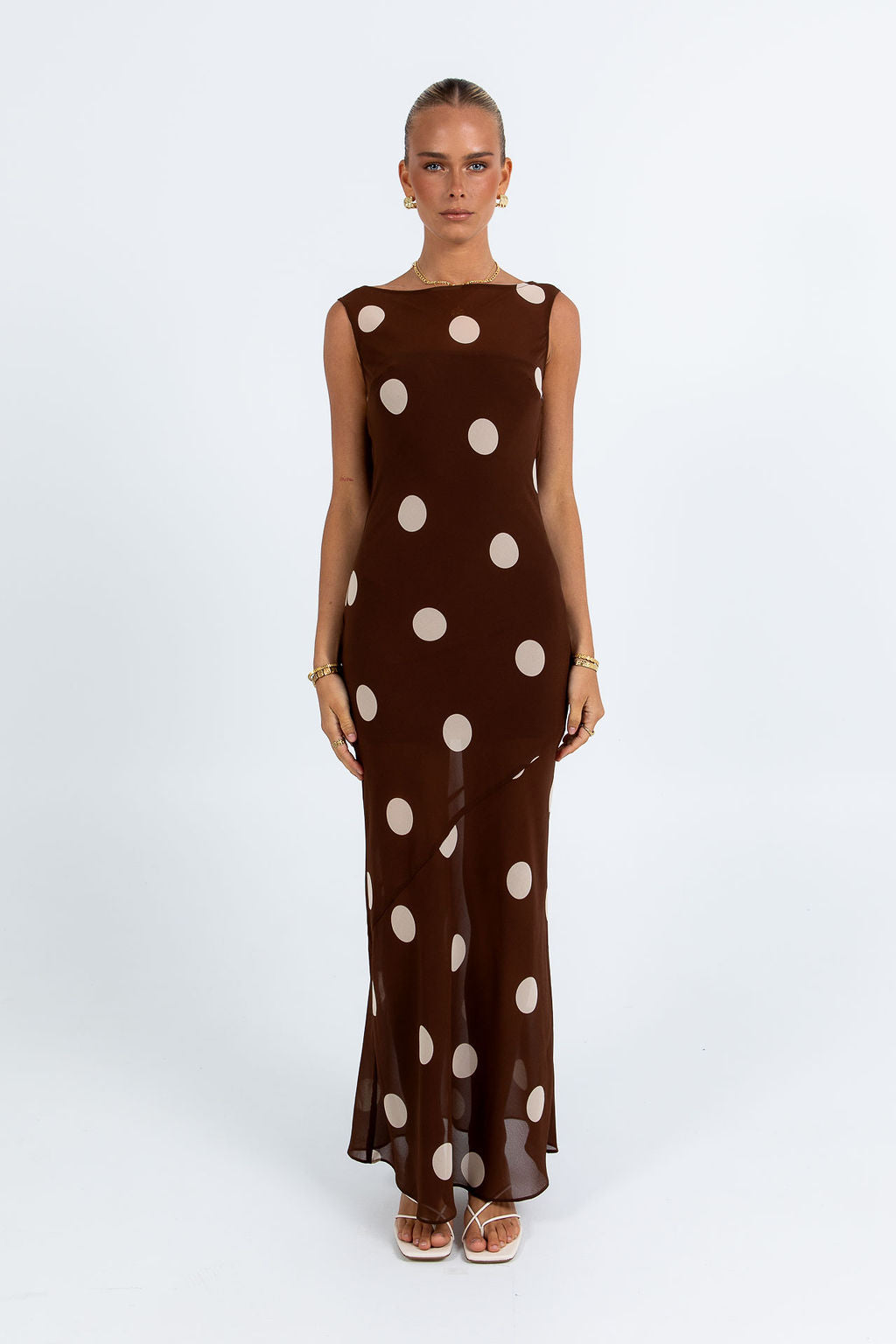 Saige Maxi Dress Polka Dot
