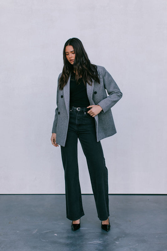 Mila Blazer - Charcoal Grey