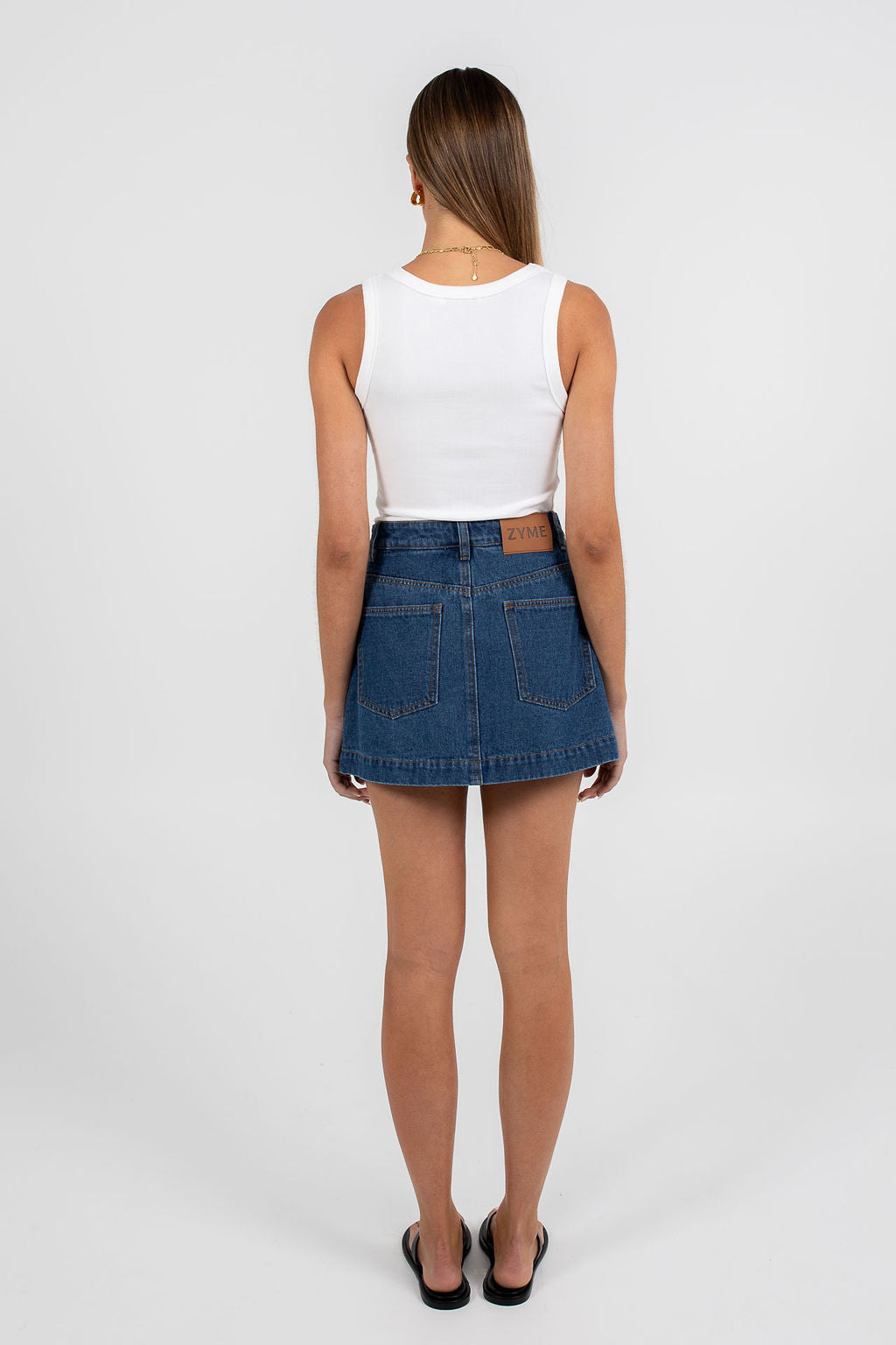 Lucy Denim Skort - Classic Blue