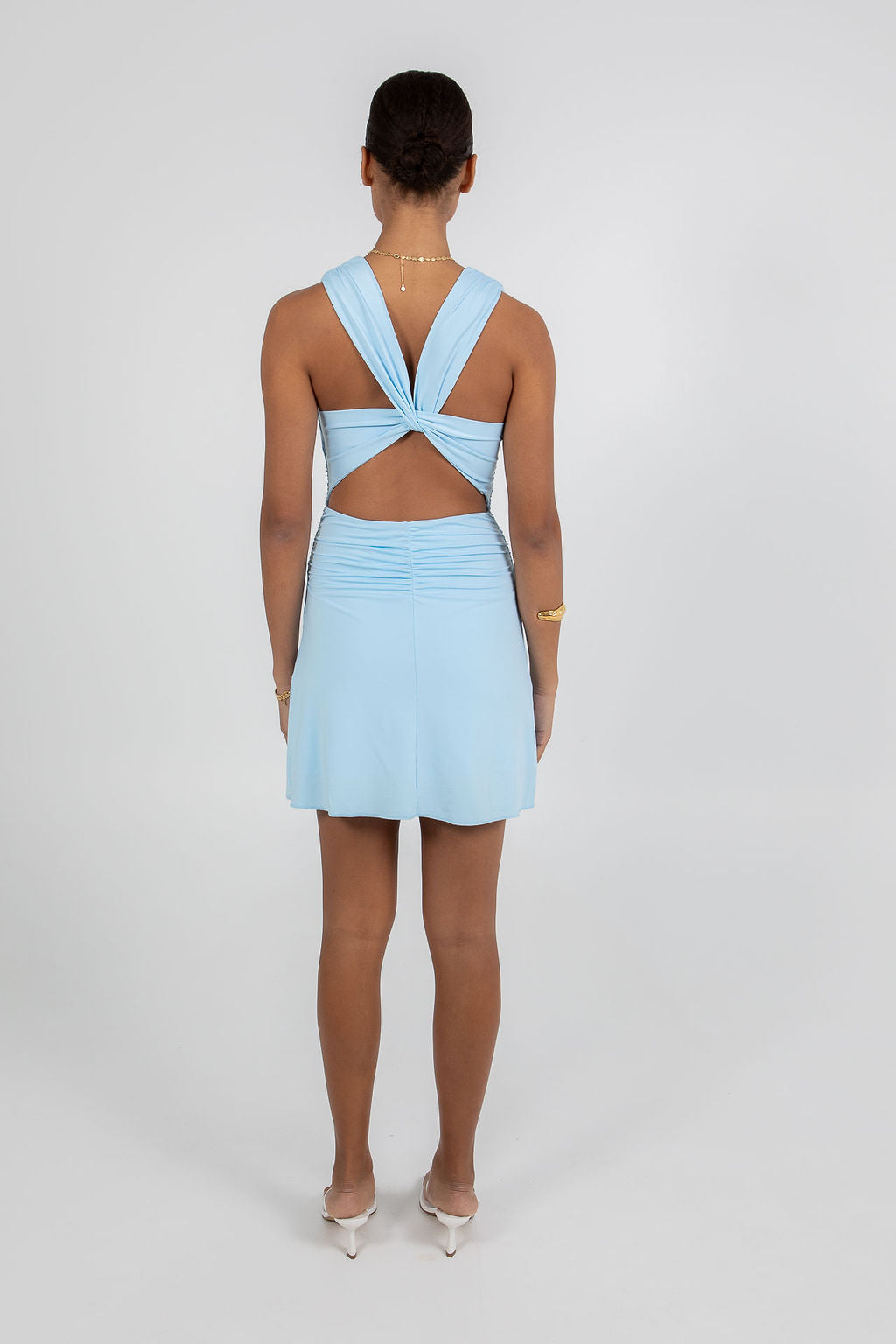 Flossie Mini Dress - Baby Blue