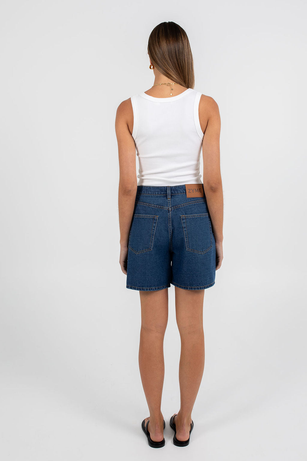 Evie Denim Short Classic Blue