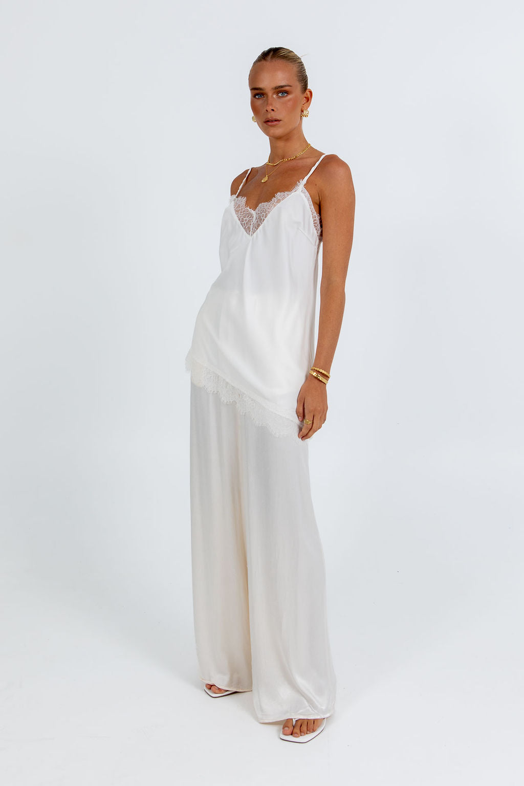 Jessalyn Lace Top Cream