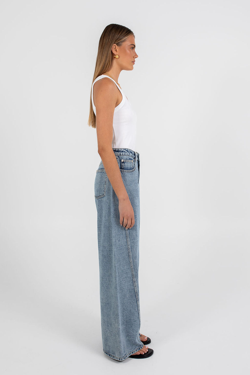 Elissa Baggy Jean Dark Mineral Wash