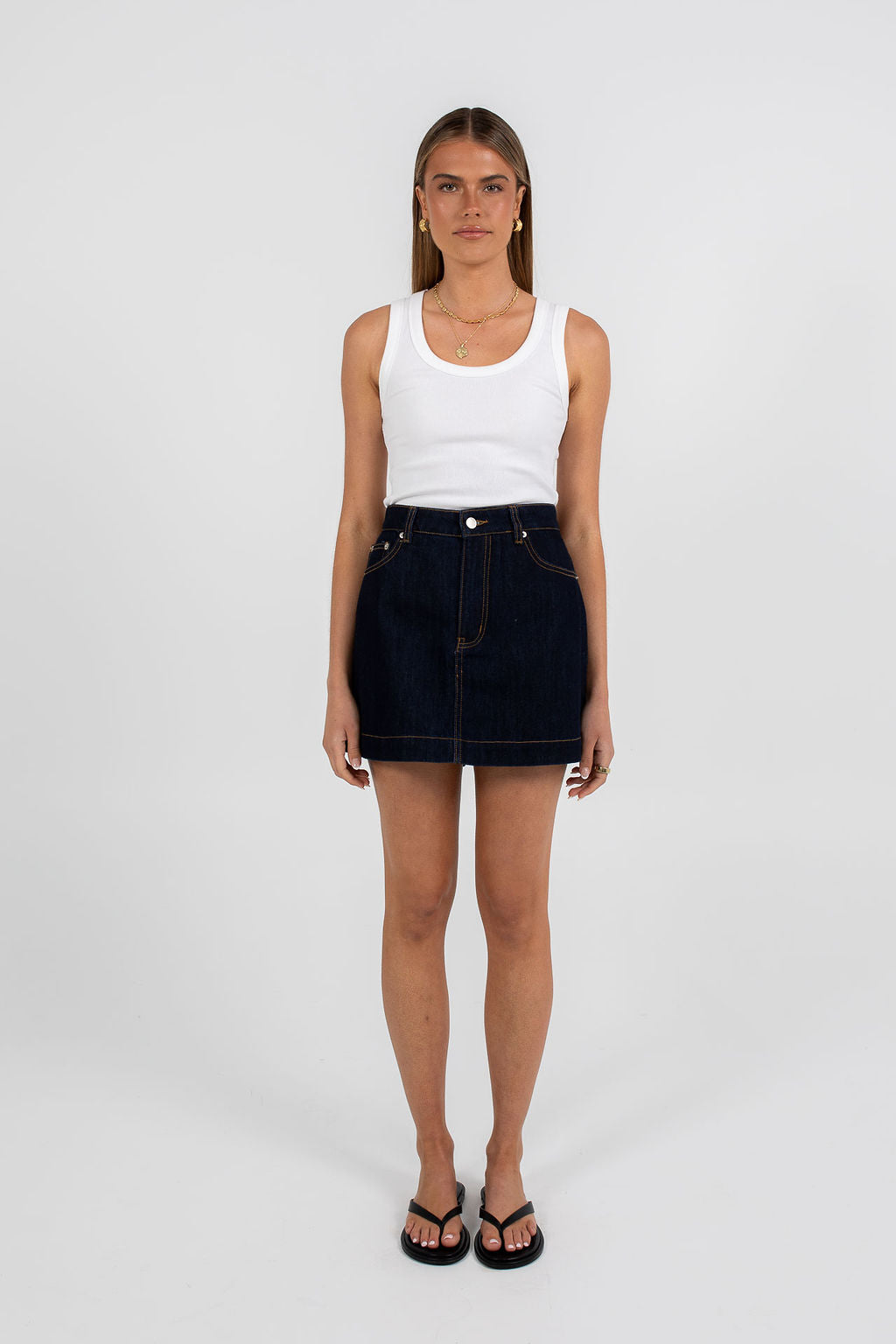 Lucy Denim Skort - Indigo