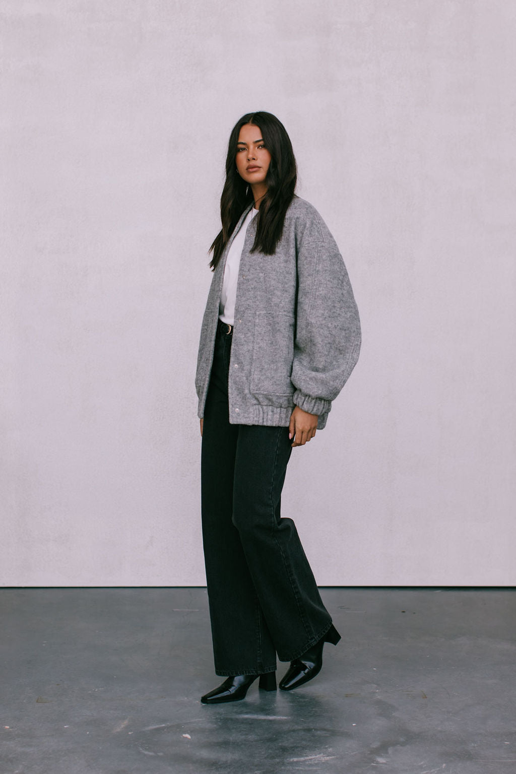 Tully Bomber Jacket - Grey