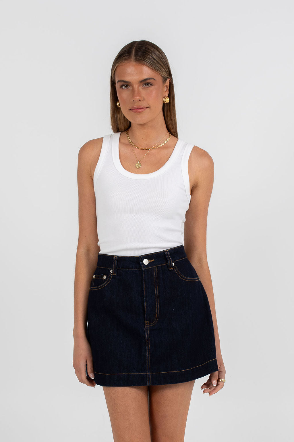 Lucy Denim Skort Indigo