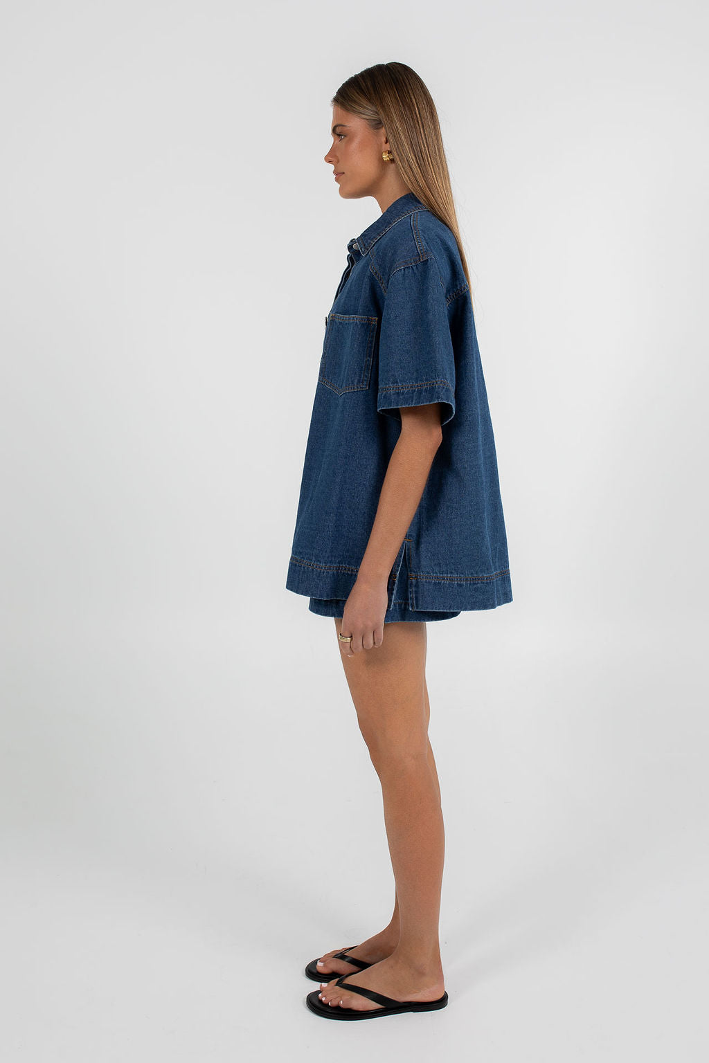 Veira Denim Shirt - Classic Blue