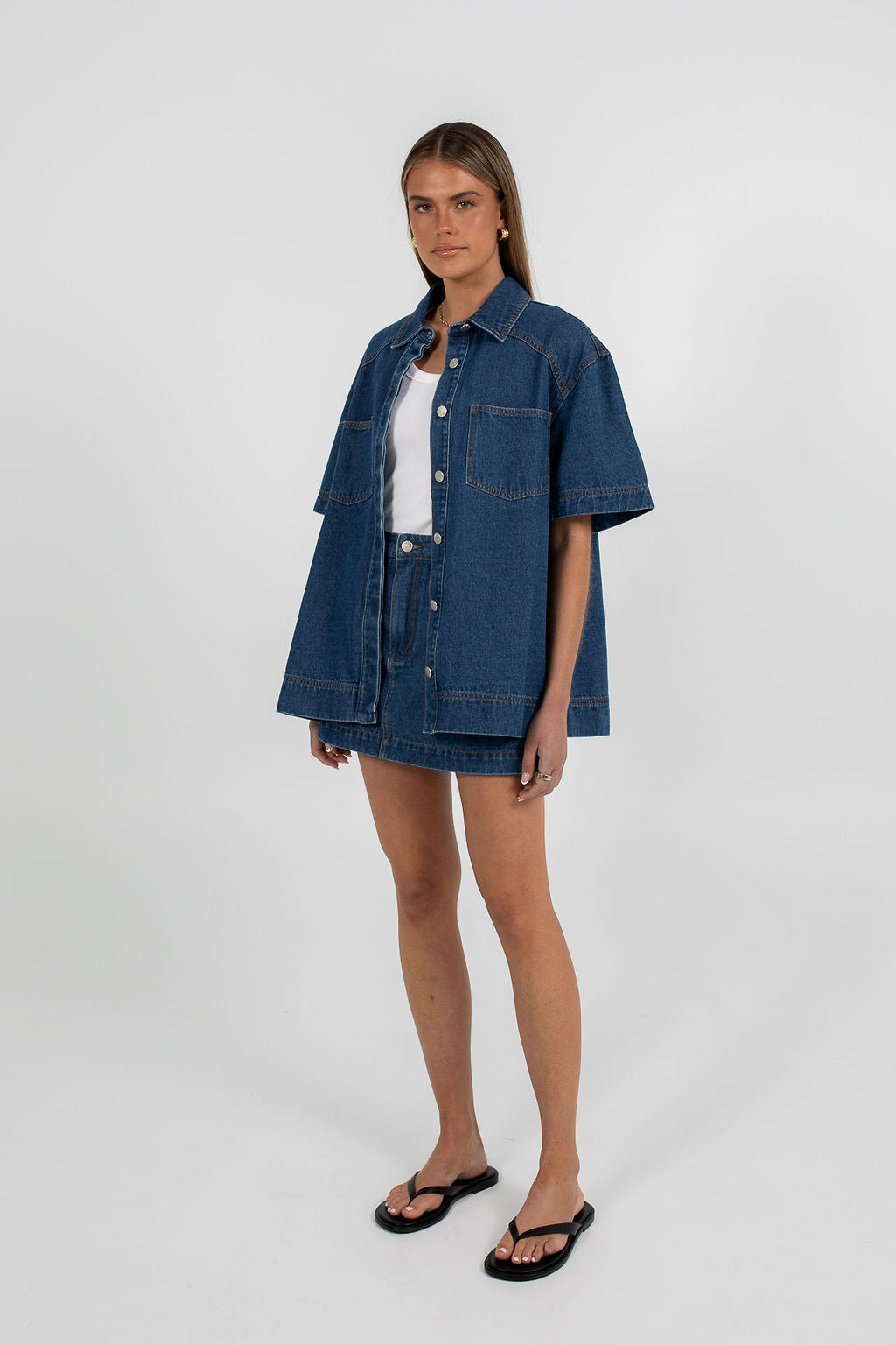 Veira Denim Shirt - Classic Blue