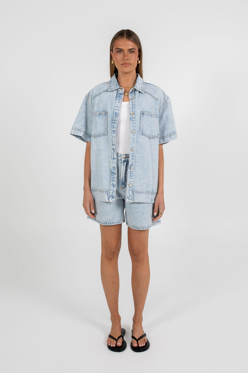 Veira Denim Shirt Light Mineral Wash