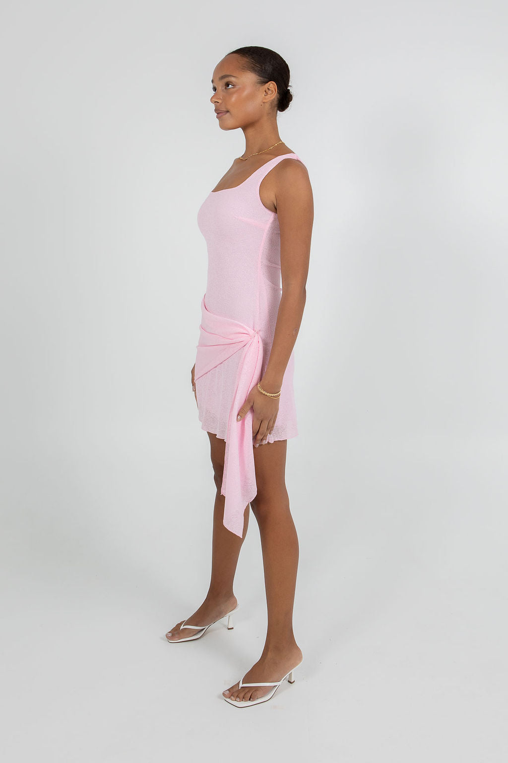 Neva Mini Dress - Baby Pink