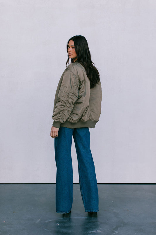 Estar Bomber Jacket - Khaki Green