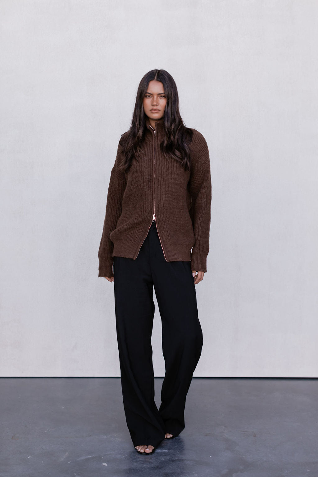 Jai Knit Jumper - Chocolate Brown