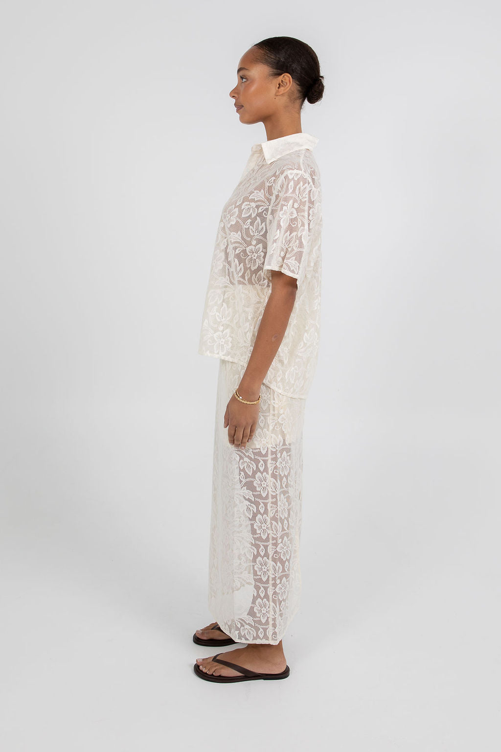 Kalisha Lace Shirt - Cream