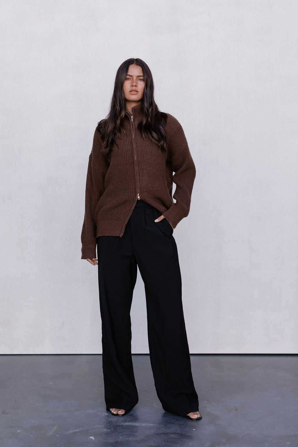 Jai Knit Jumper - Chocolate Brown